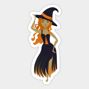 Cute Witch Sticker